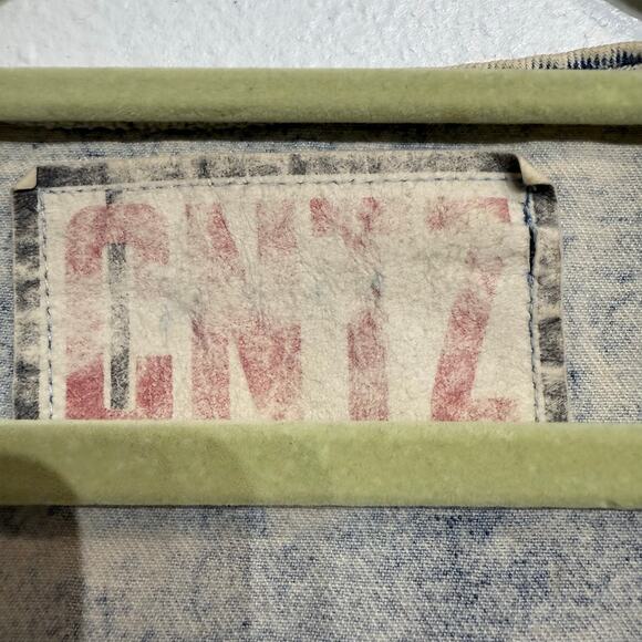 Centz Denim Acid Wash Embellished Vintage Button Up Vest Sz M - Picture 5 of 11